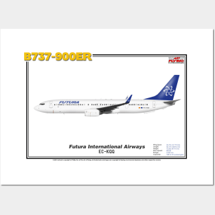 Boeing B737-900ER - Futura International Airways (Art Print) Posters and Art